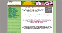 Desktop Screenshot of healthybasicsinc.com