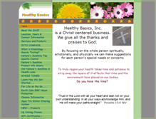 Tablet Screenshot of healthybasicsinc.com